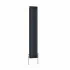 Heizmann 1500X292Mm Traditional 3 Column Cast Iron Style Radiator Anthracite