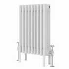 Heizmann 600X425Mm Traditional 4 Column Cast Iron Style Radiator White