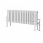 Heizmann 300X830Mm Traditional 4 Column Cast Iron Style Radiator White