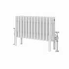 Heizmann 300X605Mm Traditional 4 Column Cast Iron Style Radiator White
