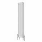 Heizmann 1500X290Mm Traditional 4 Column Cast Iron Style Radiator White