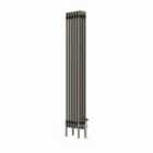 Heizmann 1500X290Mm Traditional 4 Column Cast Iron Style Radiator Raw Metal