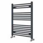 Heizmann 800X600 Mm Straight Heated Towel Rail Radiator Anthracite