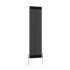 Heizmann 1500X470Mm Traditional 2 Column Cast Iron Style Radiator Black