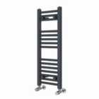 Heizmann 800X300 Mm Straight Heated Towel Rail Radiator Anthracite