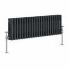 Heizmann 300X1012Mm Traditional 3 Column Cast Iron Style Radiator Anthracite