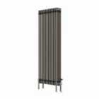Heizmann 1500X560Mm Traditional 4 Column Cast Iron Style Radiator Raw Metal