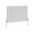 Heizmann 600X1012Mm Traditional 3 Column Cast Iron Style Radiator White