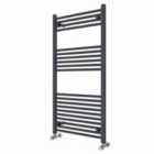 Heizmann 1200X600 Mm Straight Heated Towel Rail Radiator Anthracite