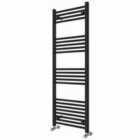 Heizmann 1400X500 Mm Straight Heated Towel Rail Radiator Black