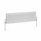 Heizmann 300X1192Mm Traditional 3 Column Cast Iron Style Radiator White
