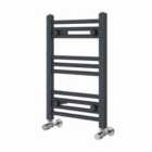 Heizmann 600X400 Mm Straight Heated Towel Rail Radiator Anthracite