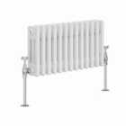 Heizmann 300X607Mm Traditional 3 Column Cast Iron Style Radiator White