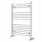 Heizmann 800X600 Mm Straight Heated Towel Rail Radiator White