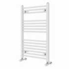 Heizmann 800X500 Mm Straight Heated Towel Rail Radiator White