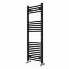 Heizmann 1200X400 Mm Straight Heated Towel Rail Radiator Black