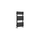 Heizmann 800X450 Mm Flat Panel Heated Towel Rail Radiator Black