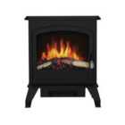 Be Modern Trowpoint Electric Stove Black Log Bed