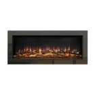 Be Modern Avella Grande 45'' Wall Mounted Electric Fire - Black Nickel