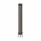 Heizmann 1500X200Mm Traditional 4 Column Cast Iron Style Radiator Raw Metal