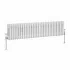 Heizmann 300X1462Mm Traditional 3 Column Cast Iron Style Radiator White