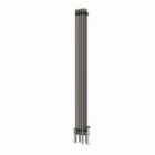 Heizmann 1800X202Mm Traditional 3 Column Cast Iron Style Radiator Raw Metal