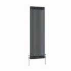 Heizmann 1500X560Mm Traditional 2 Column Cast Iron Style Radiator Anthracite
