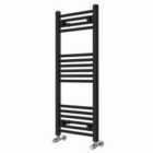 Heizmann 1000X400 Mm Straight Heated Towel Rail Radiator Black