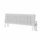 Heizmann 300X1010Mm Traditional 4 Column Cast Iron Style Radiator White
