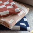 Crossland Grove Monroe Knitted Throw Nutmeg 1300X1700Mm