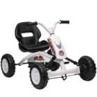 Aiyaplay Pedal Go Kart, Go Kart For Kids Ages 2-5 Years, White