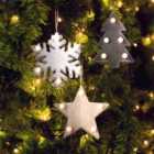 Lighting Collection Christmas Hanging Decoration Lights - 3pc Set