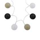 Lighting Collection Christmas Cotton Shade String Lights