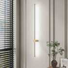 Garden Sanctuary 100cm Rotatable 360 Degree LED Straight Wall Light - Gold