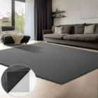 VOUNOT Living Room Rug Ultra Soft Shaggy Area Rug 160x230cm Anthracite