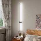 Garden Sanctuary 100cm Rotatable 360 Degree LED Straight Wall Light - Black