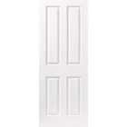 Wickes Chester White Grained Moulded 4 Panel FD30 Internal Fire Door - 1981 x 762mm