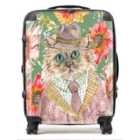 Claire Louise Cottage Floral Cat Suitcase Large