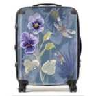 Claire Louise Powder Bloom Pansies Suitcase Large