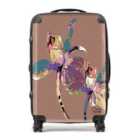 Claire Louise Flora Pop Mocha Mousse Iris Suitcase Medium
