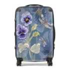 Claire Louise Powder Bloom Pansies Suitcase Medium