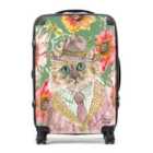 Claire Louise Cottage Floral Cat Suitcase Medium