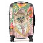 Claire Louise Cottage Floral Cat Suitcase Small