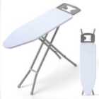 Costway Full Size Ironing Board with Iron Rest and 7-Level Height-White