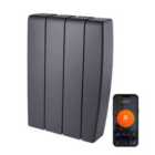 TCP Smart 700W Black Ceramic Panel Radiator