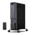 PureMate Digital 2500W 11 Fin Oil Filled Radiator - Black