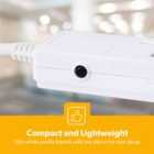 Geepas 2 Gang Extension Lead, 2M Cable