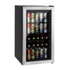 Willow WBC98SS 98L Freestanding Undercounter Beverage Cooler with Triple Glazed Glass Door - Stainless Steel