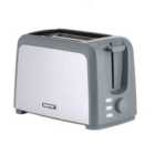 GEEPAS 2 Slice Bread Toaster 750W, Grey