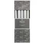 Price's 10 Venetian Dinner Candles - Silver